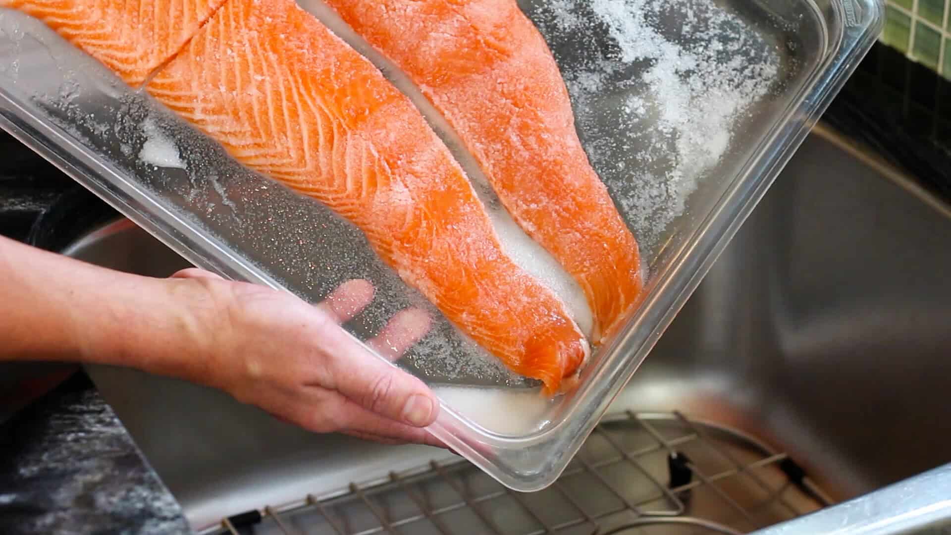 Costco salmon after salt cure