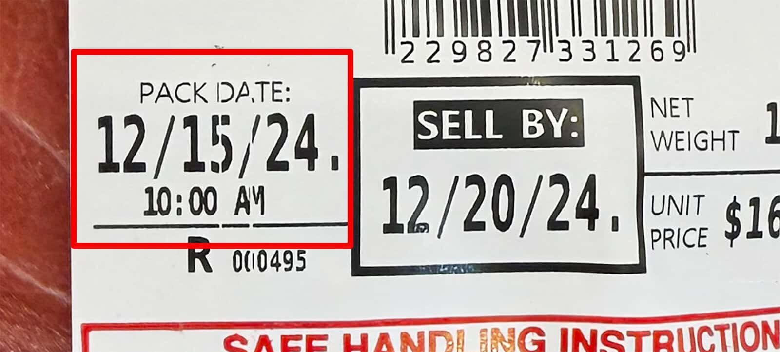 Costco tuna label package date 