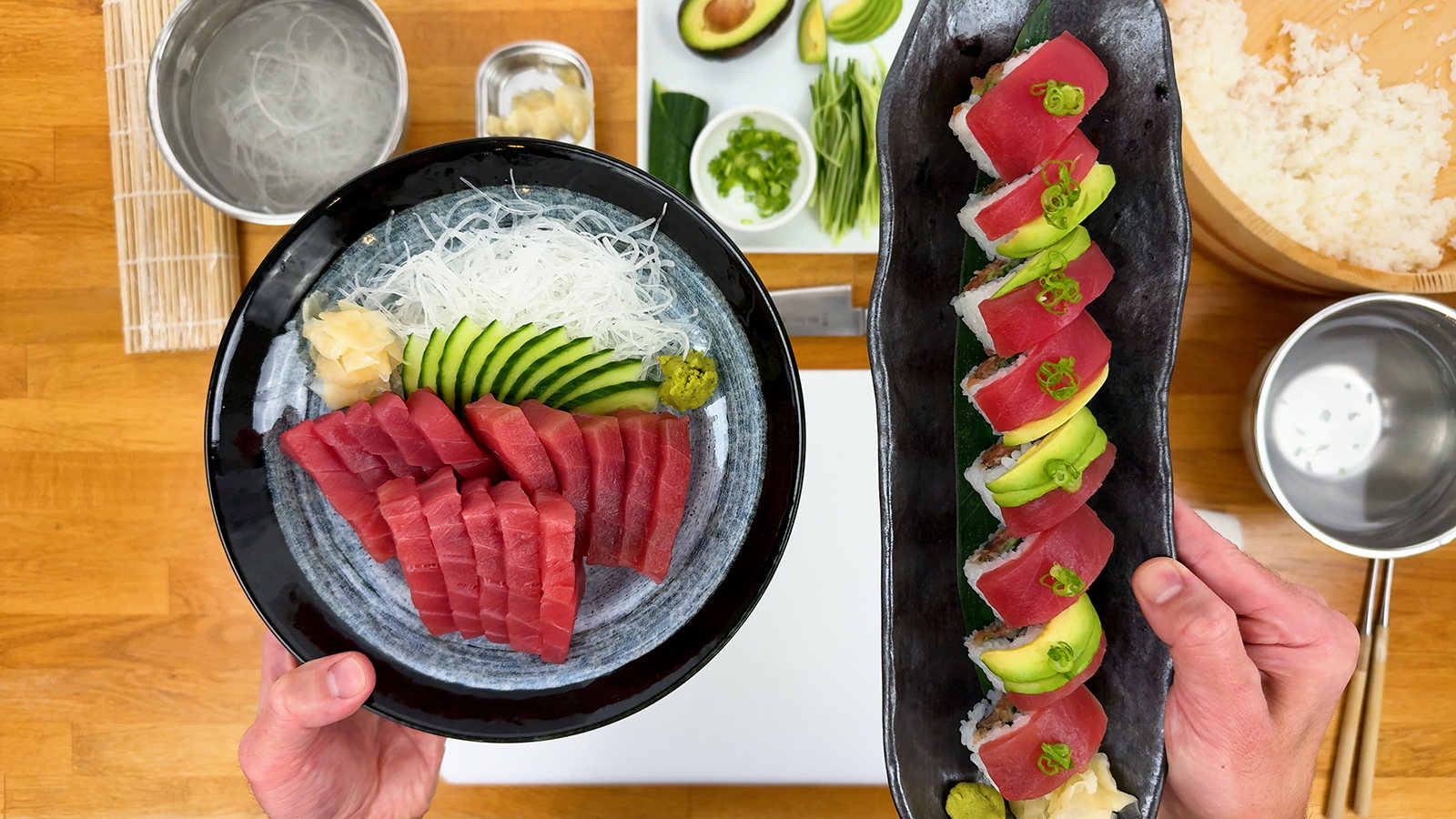 Costco tuna final plating