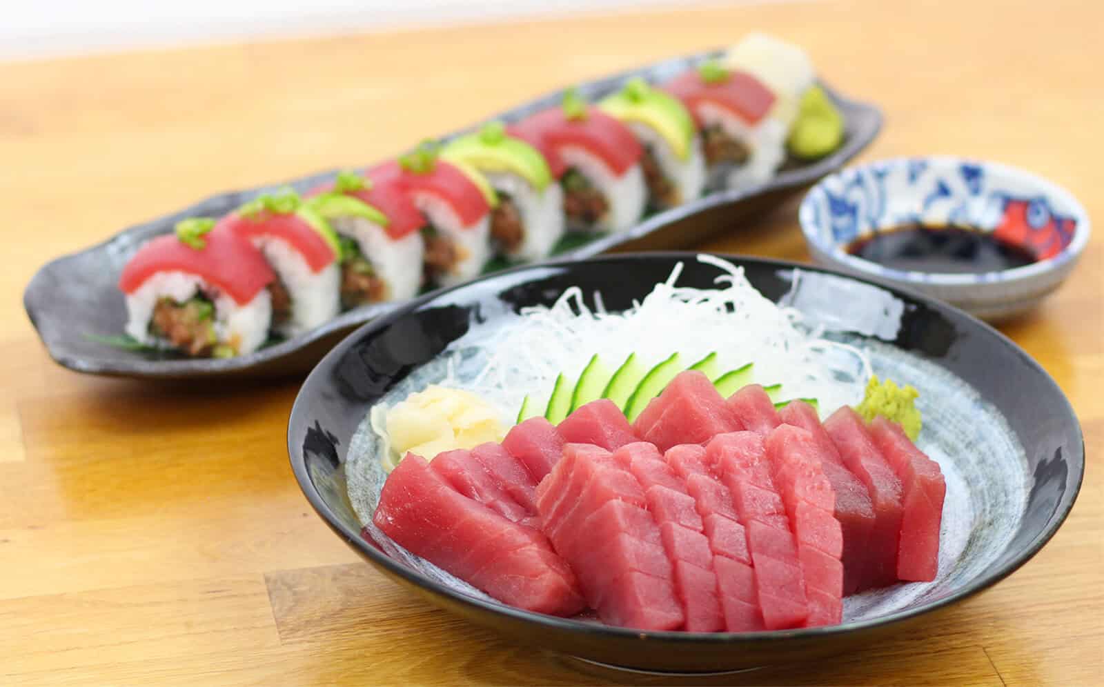 Costco Ahi Tuna sashimi and sushi 